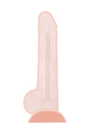 Фаллоимитатор RealStick Silicone Kit H, 18 см, Ø 3,1 см, телесный
