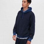 UNIQLO - двухцветная толстовка с капюшоном - синий