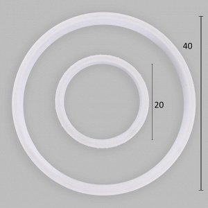 Люстра с ПДУ 1842/3MWT LED 198Вт диммер белый 45х45х20 см