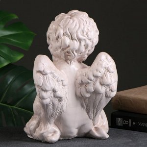 Подсвечник "Ангел сидя в руке", 26х21х30см, состаренный
