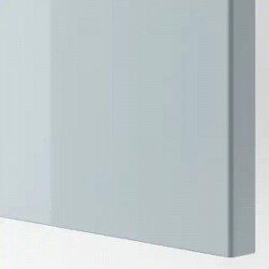 БЕСТО, Шкаф для ТВ, комбинация/стеклян дверцы, белый Глассвик/Сельсвикен светло-серо-голубой, 240x42x129 см