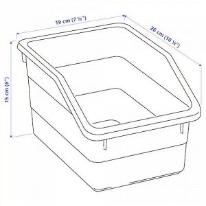 SOCKERBIT, Коробка, белая, 19x26x15 см