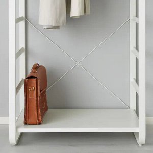 ЭЛВАРЛИ, гардеробная комбинация, белый, 84x55x216 см