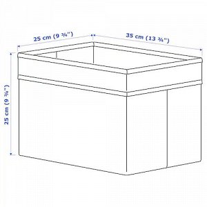 DRÖNA, Коробка, черная, 25x35x25 см