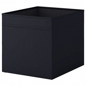 DRÖNA, Коробка, чёрная, 33x38x33 см