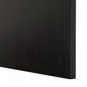 БЕСТО, Шкаф для ТВ, комбинация/стеклян дверцы, черно-коричневый/Лаппвикен черно-коричневый, 240x42x129 см