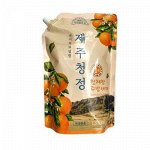 Nature Средство для мытья посуды (в мягкой упаковке с дозатором) Jeju Cleanliness, Ю.Корея, 1300 г, (12)