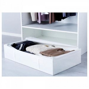 IKEA SKUBB, Кофр для хранения, белый, 93x55x19 см