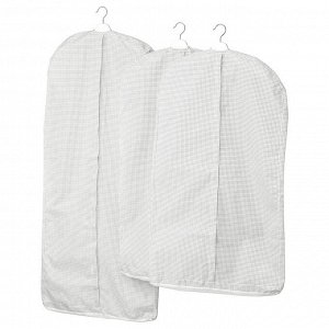 STUK, Чехол для одежды, комплект из 3 шт., белый/серый