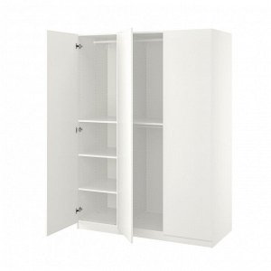 Шкаф для одежды PAX / FORSAND, комбинированный, белый/white, 150x60x201 см