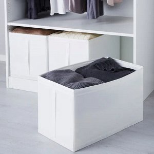 SKUBB, Набор коробок, белая, 31x55x33 см, 3 шт
