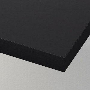 KALLAX / LACK, Комбинация для хранения с полкой, черно-коричневый, 189x39x147 см