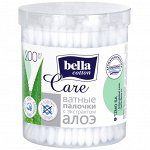 Ватные палочки &quot;bella cotton care&quot;по 200 шт. алоэ