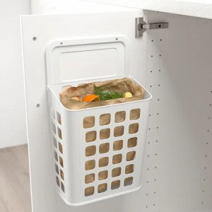 VARIERA, Корзина для мусора, белая, 10 л