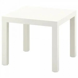 ЛАКК, журнальный столик, белый, 55x55 см