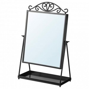 КАРМСУНД, настольное зеркало, черный, 27x43 см