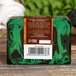 Натуральное мыло СПА - уход для бани и сауны "Ментол — мята перечная" Добропаровъ 80 гр