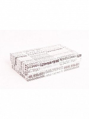 Коробка картон 24 х14 х6 см цифры