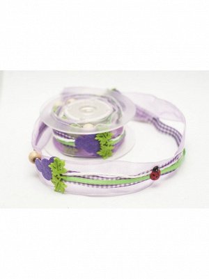 Лента органза 2 м с декор украшениями FC 109,115