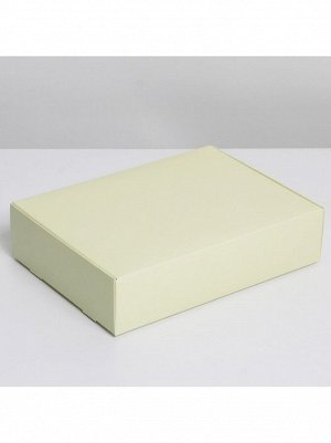 Коробка складная 21 х15 х5 см Желтая