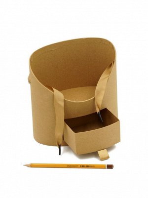 Коробка для цветов 19 х12 х18 см с выдвижным ящиком и ручкой Мрамор HS-13-62,60,61