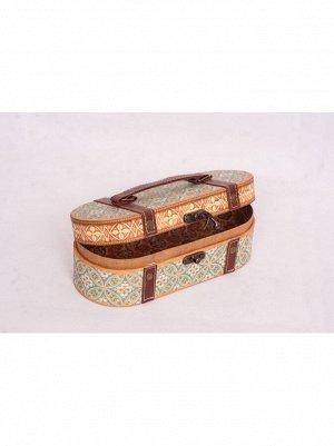 Коробка картон 22 х9,5 х7 см овал