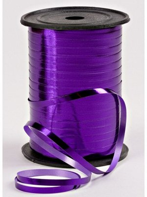 Лента полипропилен 0,5 см х250 ярд металл цвет фиолетовый