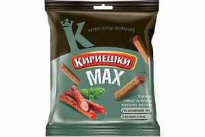 Сух.ржан.Кириешки MAX 40г Охотничьи колбаски