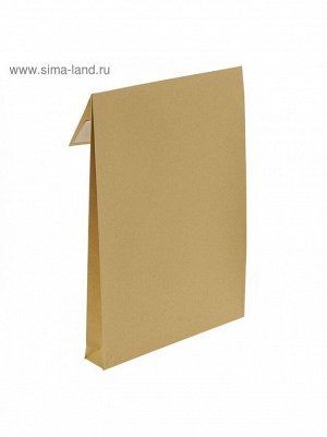 Пакет крафт 22,9 х32,4 х4 см силик/лента 1/25 С4