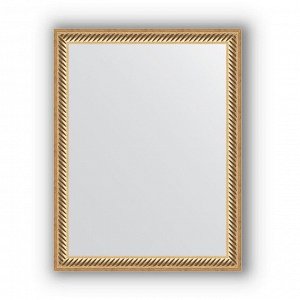 Зеркало в багетной раме - витое золото 28 мм, 35 х 45 см, Evoform