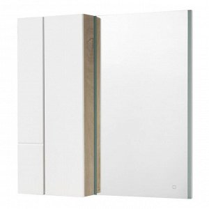 Шкафчик Aquaton модуль для зеркала «Мишель 43», цвет дуб эндгрейн, белый