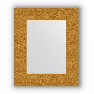 Зеркало в багетной раме - чеканка золотая 90 мм, 46 х 56 см, Evoform