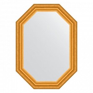 Зеркало в багетной раме, состаренное золото 67 мм, 52x72 см