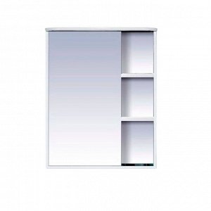 Шкаф-зеркало Misty "Венера 60", левый, белый, со подсветкой