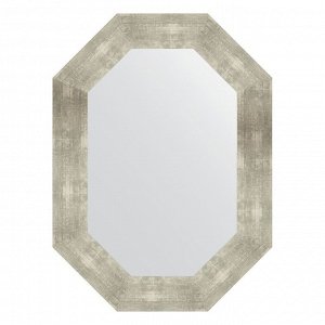 Зеркало в багетной раме, алюминий 90 мм, 56x76 см
