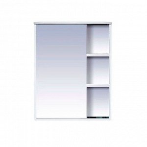 Шкаф-зеркало Misty "Венера 80", левый, белый, с подсветкой