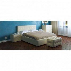 Кровать «Космопорт» без ПМ, 140х200 см, встроенное основание, цвет бежевый
