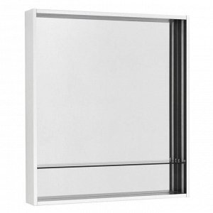 Зеркальный шкаф Aquaton «Ривьера 60» LED подсветка, цвет белый матовый