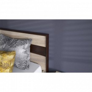 Кровать «Эшли» с ПМ, 160 ? 200 см, цвет венге / дуб сонома