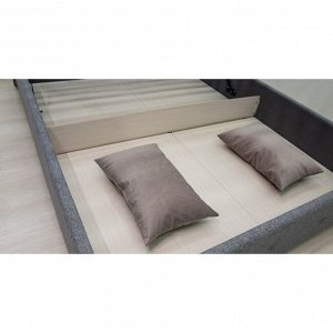 Кровать Илона, 1600х2000, ортопедическое осн+ПМ, Ролан/Серый