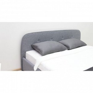 Кровать Илона, 1800х2000, ортопедическое осн+ПМ, Ролан/Серый