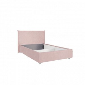 Кровать Квест с ортопедом 1200х2000 нежно-розовый (велюр)