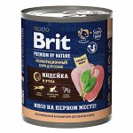 Brit Premium by Nature конс 850гр д/соб Индейка/Утка (1/6)