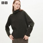 UNIQLO - cвитер с высоким воротником из шерсти премиум-класса