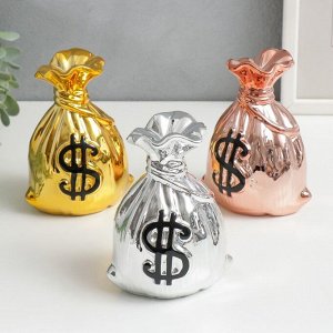 СИМА-ЛЕНД Копилка керамика &quot;Мешок с долларом&quot; МИКС 12х10х6,5 см