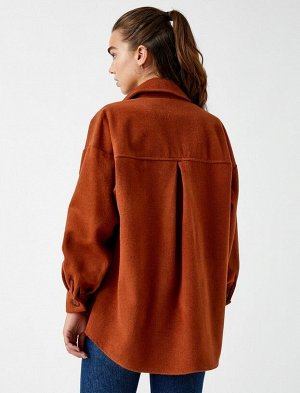 Карманная куртка-рубашка с длинным рукавом