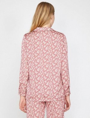 Пижамный топ с цветочным принтом