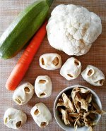 Манты овощные с соевым мясом
