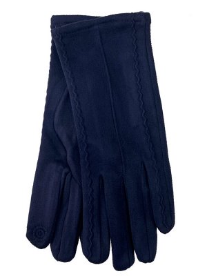 Велюровые демисезонные перчатки, цвет синие