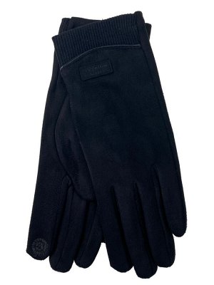 Велюровые демисезонные перчатки, цвет черный